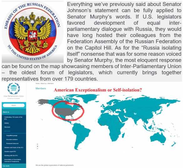 В МИД РФ жёстко ответили на слова американских конгрессменов о «самоизоляции» России (ФОТО) | Русская весна