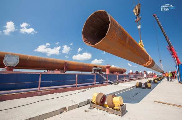 Строители начали сооружение судоходной части Крымского моста (ФОТО, ВИДЕО) | Русская весна