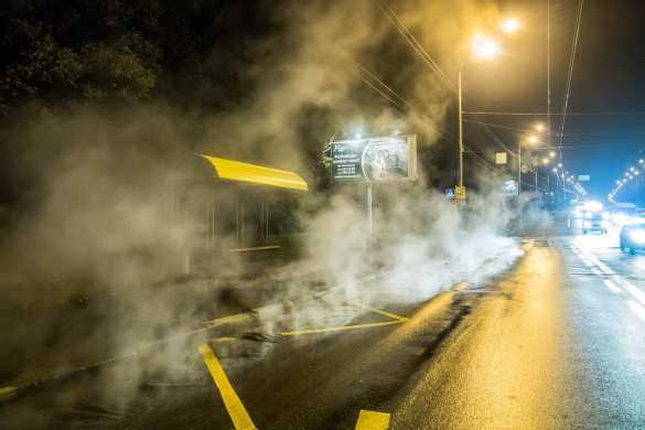 Кто сказал, что в Киеве нет горячей воды? В Киеве прорвало трубы с горячей водой (ФОТО) | Русская весна