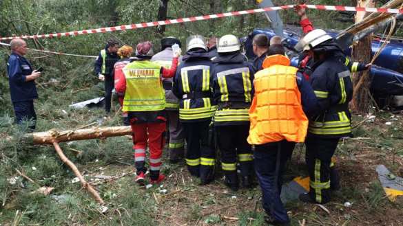 СРОЧНО: В центре Киева рухнул вертолёт, есть пострадавшие (ФОТО) | Русская весна
