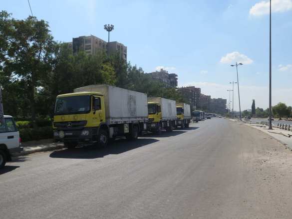 Сирия: Под защитой российских военных первый конвой ООН прибыл в Кабун — репортаж РВ (ФОТО)   | Русская весна