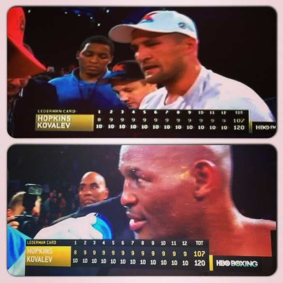 Сергей Ковалев победил легенду бокса — Бернарда «Палача» Хопкинса, вышедшего в цветах украинского флага, и стал обладателем трех титулов чемпиона мира (+ видео лучших раундов) | Русская весна