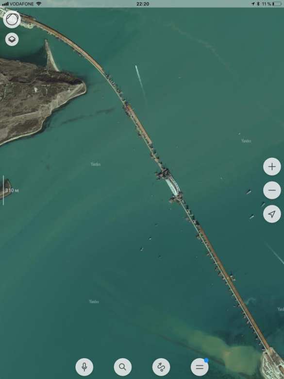 «Яндекс» обновил спутниковые снимки Крымского моста (ФОТО) | Русская весна