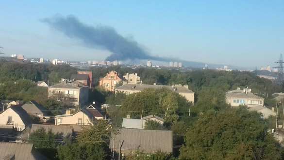 Столб дыма над Донецком, идёт обстрел (ФОТО, ВИДЕО) | Русская весна