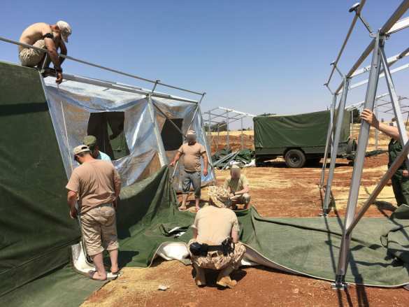 Полевой лагерь российских военных разбит в сирийской Хаме — репортаж «Русской Весны» (ФОТО) | Русская весна