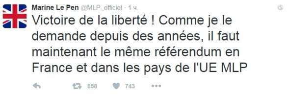 Крах ЕС? Марин Ле Пен требует провести референдум о выходе Франции из Евросоюза (ФОТО) | Русская весна