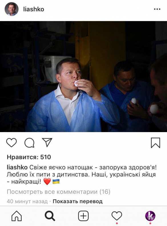 Ляшко: Украинские яйца — самые лучшие (ФОТО, ВИДЕО) | Русская весна