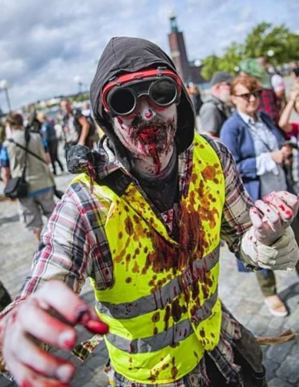 Их нравы: в Швеции прошёл марш мертвецов (ФОТО, ВИДЕО 18+) | Русская весна