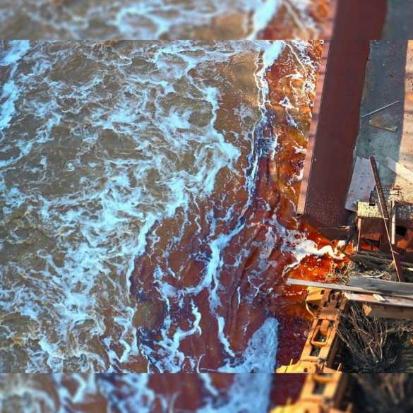 ЧП в Норильске: воды реки в Красноярском крае окрасились в кровавый цвет (ФОТО, ВИДЕО) | Русская весна