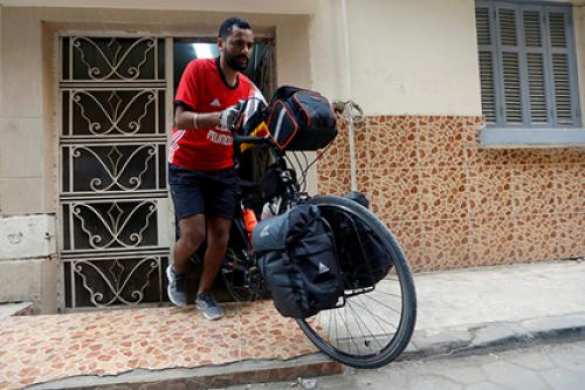 Египтянин выехал на ЧМ—2018 в Россию на велосипеде (ФОТО) | Русская весна