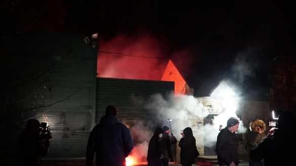 Неонацисты атаковали дом Медведчука (ФОТО, ВИДЕО) | Русская весна