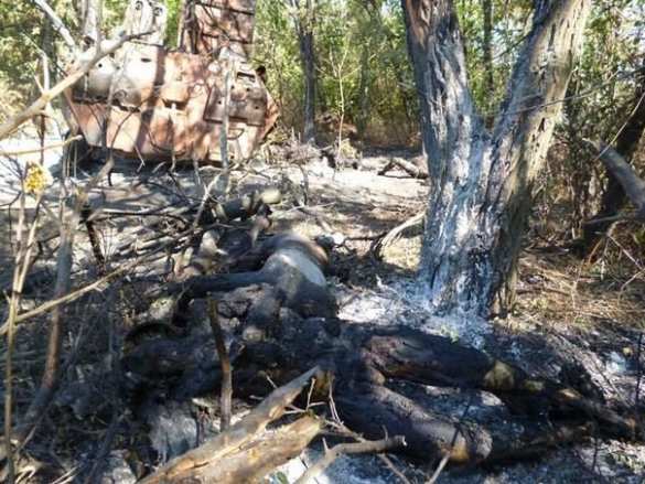 Фото сгоревших вместе с бронетехникой карателей из батальона "Айдар" (18+) | Русская весна