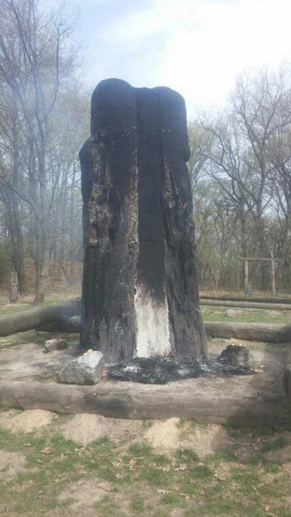 Ленина оказалось мало: в Киеве сожгли статую древнего бога Перуна (ФОТО) | Русская весна