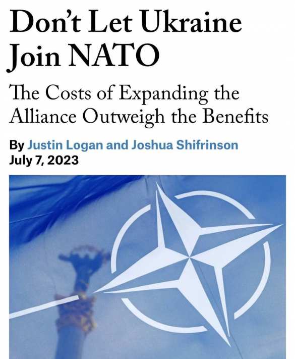 «Не дайте Украине присоединиться к НАТО» — Foreign Affairs | Русская весна