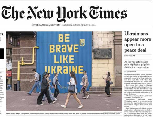 Всё больше украинцев хотели бы начать мирные переговоры с Россией — New York Times | Русская весна