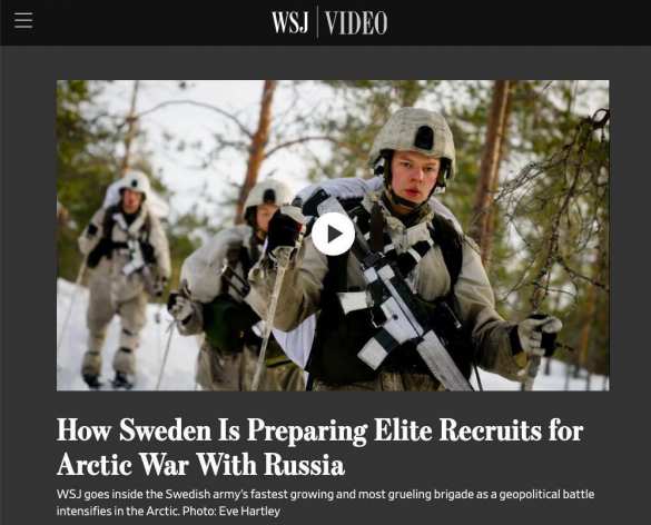 Швеция готовится к «арктической войне» с Россией — WSJ | Русская весна