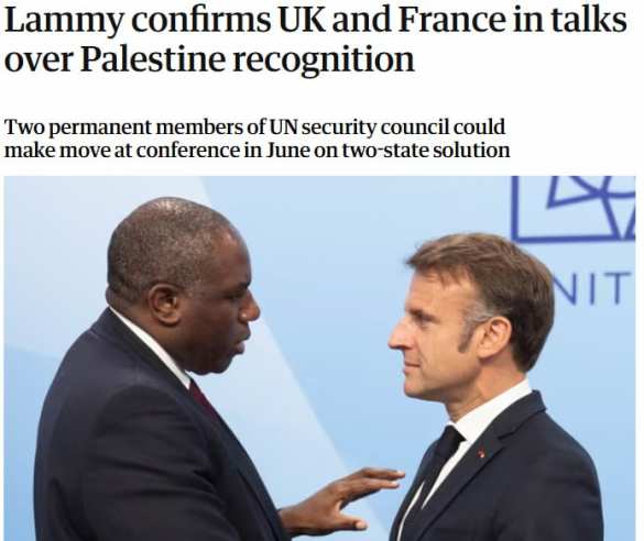 Британия и Франция ведут переговоры о признании Палестины — The Guardian | Русская весна