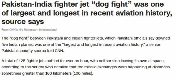 125 истребителей: CNN сообщил о «крупнейшем воздушном бое в истории» | Русская весна