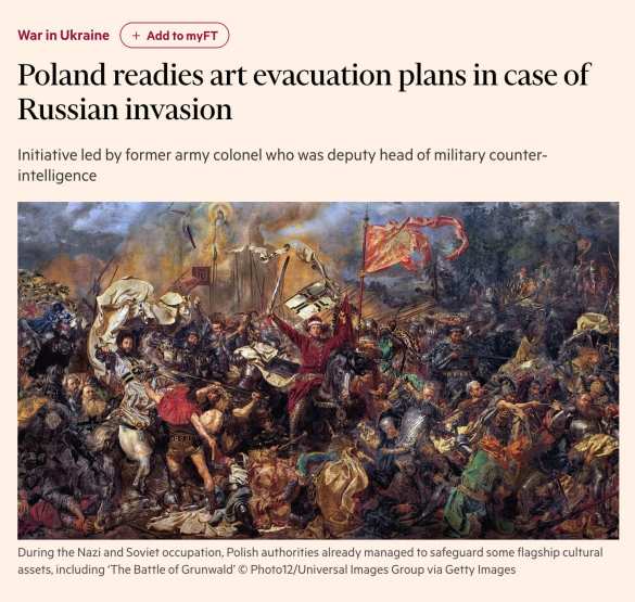 Польша ждёт нападения Армии России: готовится план эвакуации произведений искусства — FT | Русская весна