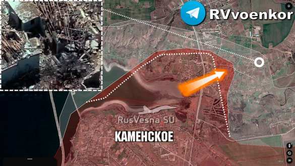 Армия России продолжает успешный штурм Каменского, наступая на Запорожском фронте (КАРТА) | Русская весна