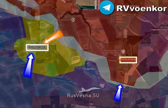 Тяжелые бои на Сумском фронте: враг бросил резервы на Кондратовку и Алексеевку (КАРТА) | Русская весна