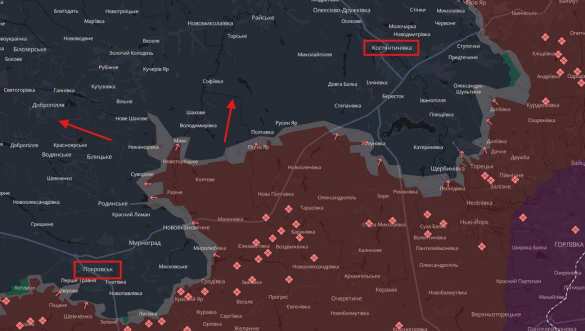 Армия России развивает наступление между Константиновкой и Покровском, — группировка ВСУ «Хортица» (КАРТА) | Русская весна