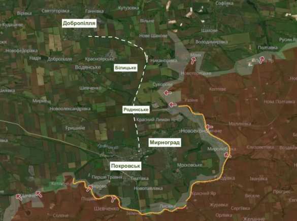 Силам ВСУ у Покровска и Мирнограда грозит котёл, — украинские военные (КАРТА) | Русская весна