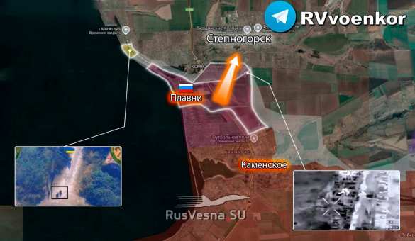 Армия России освободила Плавни, ворвалась в Приморское и штурмует Степногорск, наступая на Запорожском фронте (КАРТА) | Русская весна