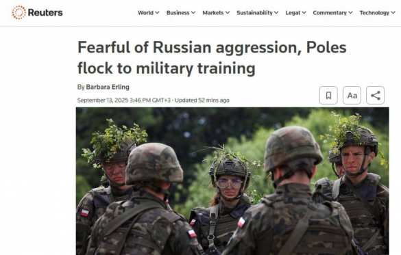 Поляки из-за страха перед Россией массово идут учиться воевать | Русская весна