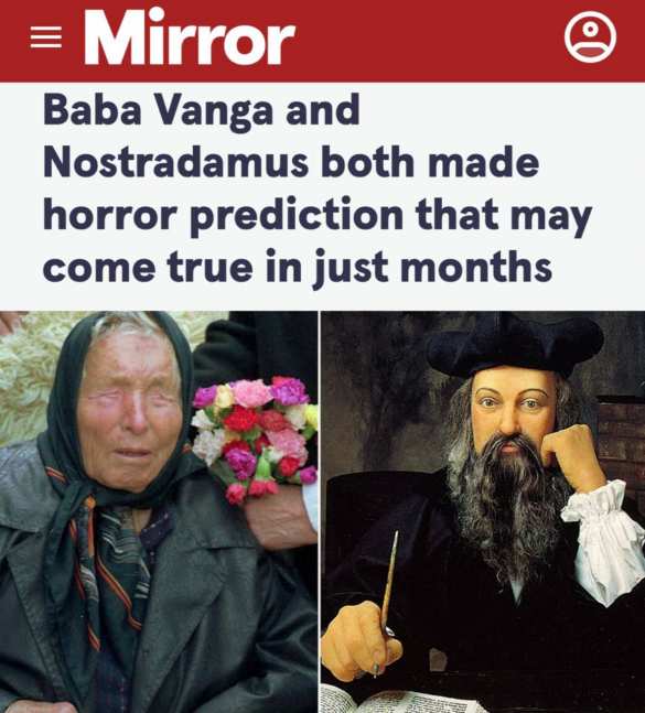 Ванга и Нострадамус предсказали угрозу существованию человечества через несколько месяцев | Русская весна