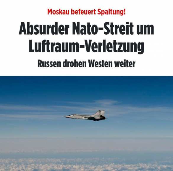 В НАТО не исключают, что российские истребители МиГ-31 могли залететь в Эстонию по ошибке — BILD | Русская весна