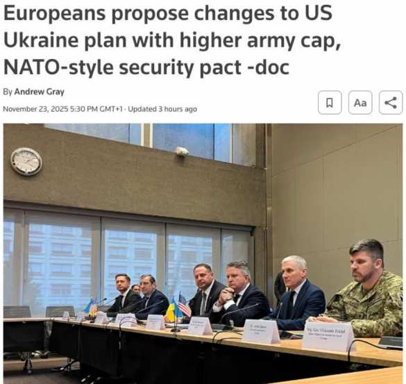 Reuters опубликовало версию мирного плана ЕС по Украине, отличающуюся от текста The Telegraph | Русская весна