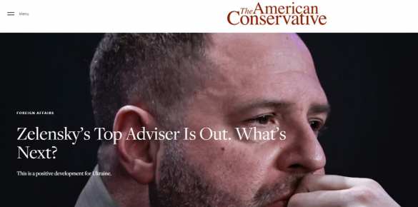 Увольнение Ермака может «сократить разрыв» между переговорными позициями России и Украины — American Conservative | Русская весна