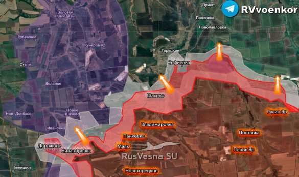 «Добропольский котёл»: Армия России наступает под Шахово, Никаноровкой и Софиевкой, сломав контрнаступ ВСУ (КАРТА) | Русская весна