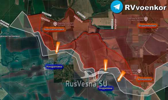 Армия России сломала «контрнаступ» ВСУ на Сумском фронте и широким фронтом прорывается вперёд (КАРТА) | Русская весна