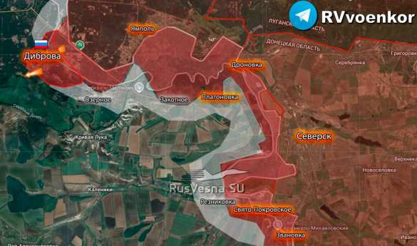 Армия России освободила н. п. Диброва в ДНР, — Минобороны (КАРТА) | Русская весна