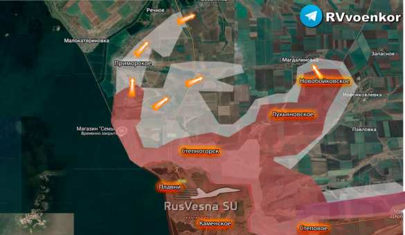 Прорыв на Запорожском фронте: Армия России завершает разгром ВСУ в Приморском (КАРТА) | Русская весна