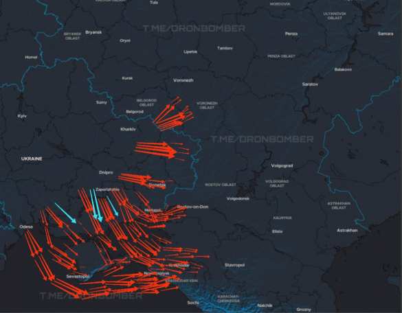 Армия России всю ночь отражала налёт вражеских БПЛА: Севастополь пережил одну из самых продолжительных атак (КАРТА) | Русская весна