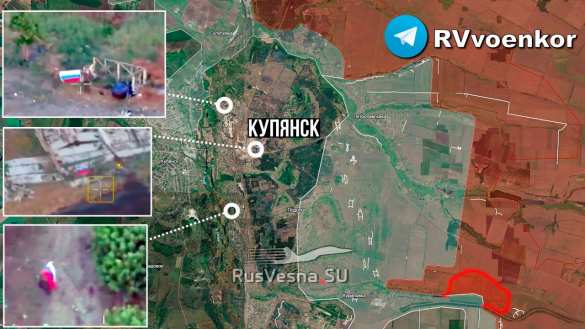 Армия России в Купянске: наши флаги на востоке, юго-востоке и северо-востоке города (КАРТА, ВИДЕО) | Русская весна