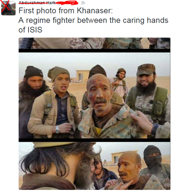 Пропаганда за ИГИЛ: «Срочно: в Ханассере армия Асада, ВС РФ и Ирана попали в крупнейший котел» (ФОТО) | Русская весна