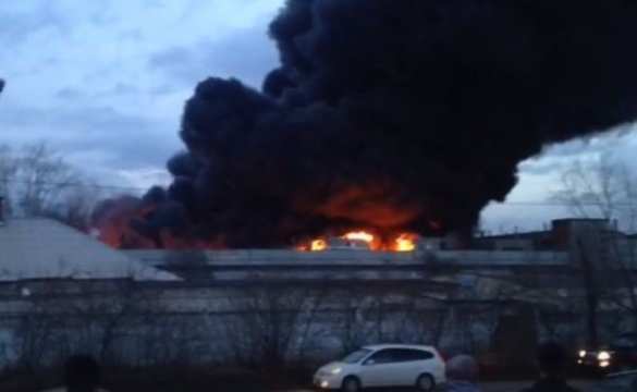 На территории завода-производителя межконтинентальных ракет в Красноярске вспыхнул пожар (ФОТО, ВИДЕО) | Русская весна