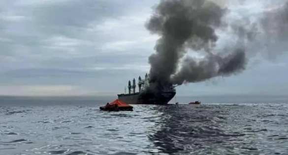 Американский газовоз загорелся в порту Египта после атаки БПЛА (ФОТО) | Русская весна