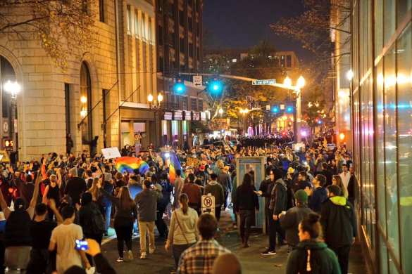 Хроники американского Майдана: полиция применяет слезоточивый газ, сотни задержанных (ФОТО, ВИДЕО) | Русская весна