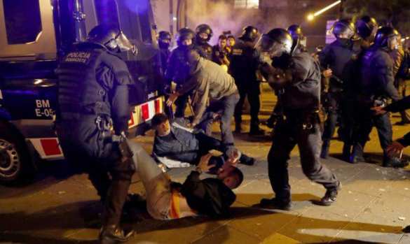 Жаркое «эль класико»: ад на улицах Барселоны (ФОТО, ВИДЕО) | Русская весна