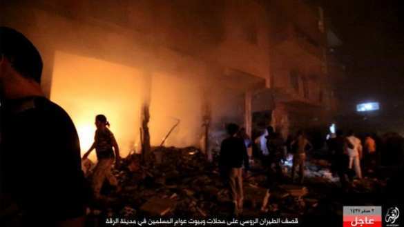 МОЛНИЯ: неизвестные самолеты нанесли авиаудар по столице ИГИЛ, уничтожены штабы террористов (+ФОТО) | Русская весна