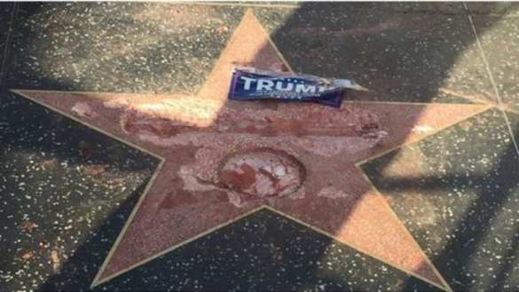 Звезду Трампа на Аллее славы в Голливуде разбили кувалдой (+ВИДЕО, ФОТО) | Русская весна