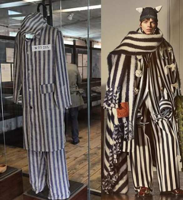 Модельеры элитного бренда создали костюм, напоминающий форму узников концлагерей (ФОТО) | Русская весна