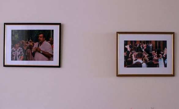 Саакашвили обустроил стену имени себя в Одесской ОГА (ФОТО) | Русская весна