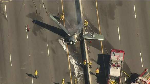 Истребитель Третьего Рейха упал на трассу в США (ФОТО, ВИДЕО) | Русская весна