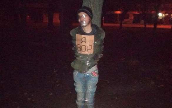 В Харькове устроили самосуд над вором (ФОТО) | Русская весна